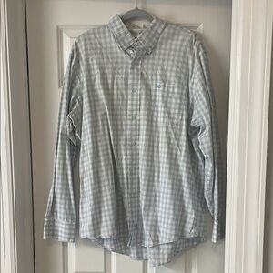 Southern Tide Light Blue Plaid Button Down Shirt
